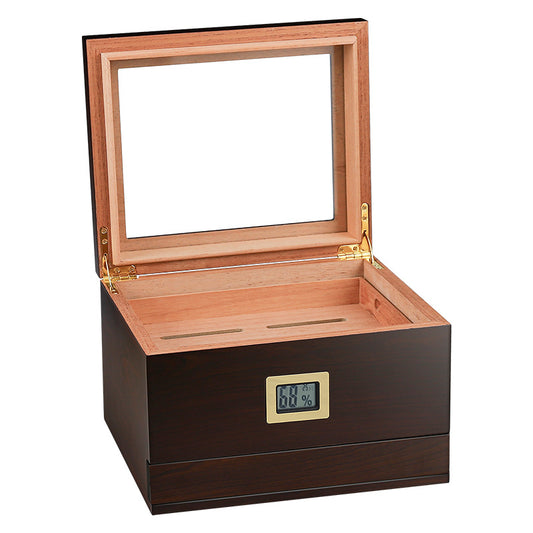 Cedar Wood Cigar Humidor with Multi-Layer Drawers Large Capacity Set